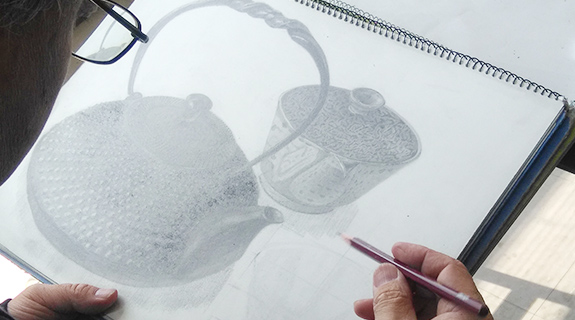絵を描くポイントは、「楽しむこと!」